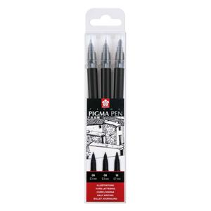 Sakura pigma pen zwart set 3