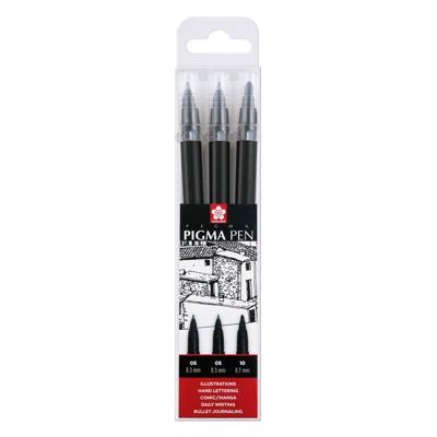 Sakura pigma pen zwart set 3