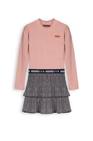 NoNo Meisjes jurk mixed roze - Mey - Navy blauw