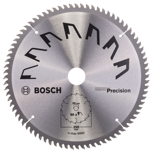 Bosch Accessoires Cirkelzaagblad Precision 250X2X30/-,T80 - 2609256882