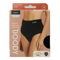 Boody Menstruatieondergoed tailleslip zwart normaal L 1 Stuks