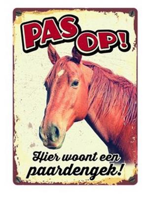 PLENTY GIFTS WAAKBORD BLIK PAARD