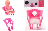 Johntoy Baby rose - poppen fietszitje 25 x 22 x 20 roze