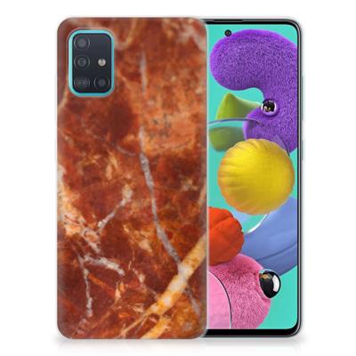 Samsung Galaxy A51 | TPU | Siliconen hoesje | Marmer Bruin