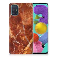Samsung Galaxy A51 | TPU | Siliconen hoesje | Marmer Bruin