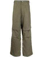 Maharishi pantalon droit à taille élastiquée - Vert