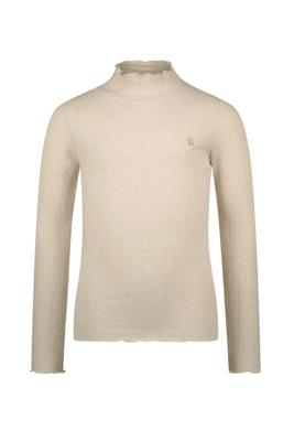 Like Flo winter top meisjes - beige - Eef - rib - glitter