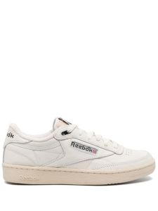 Reebok baskets en cuir Club C à lacets - Blanc