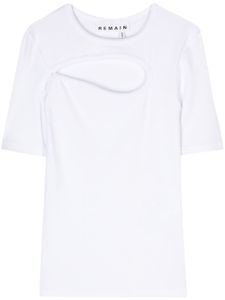 REMAIN t-shirt à découpes - Blanc