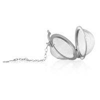 Theefilter bal / thee-ei - RVS - zilver - D4 cm - theezeef - voor losse thee of kruiden