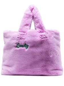 Natasha Zinko sac cabas Lucky en fourrure artificielle - Violet