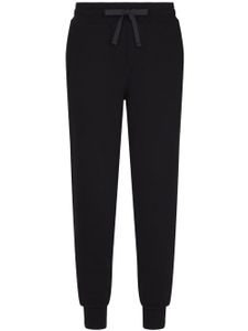 Dolce & Gabbana drawstring-waist cotton-blend track pants - Bleu