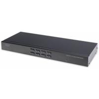 Digitus DESCRIZIONEGli Commutatore KVM di qualitÃƒÂ  elevata con la funzione IP (facolta KVM-switch 8 poorten VGA PS/2, USB 1280 x 1024 Pixel, 1920 x 1200 Pixel