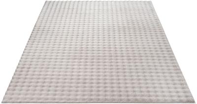Karpet24 Flow - Knuffelig Bubbeltapijt, Wasbaar & Antislip, Zacht en Onderhoudsvriendelijk, Zand-80 x 150 cm