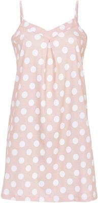 Roze katoenen spaghetti nachthemd polka