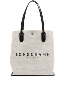 Longchamp sac à logo imprimé - Tons neutres