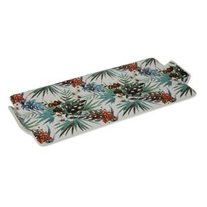 Dienblad Versa Tropical Porselein (16,3 x 2,5 x 36,5 cm)