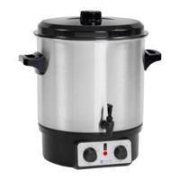 Glühwein ketel - 27 L - Timer - Aftapkraan - Roestvrij staal