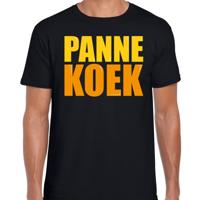 Foute Party Cadeau T-shirt heren - PANNEKOEK - zwart - feestkleding