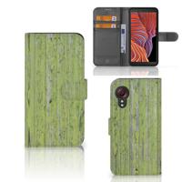 Samsung Galaxy Xcover 5 | Book Style Case | Green Wood