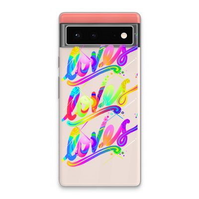 Loves: Google Pixel 6 Transparant Hoesje