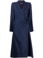 Alberta Ferretti Midi-jurk met gestrikte taille - Blauw - thumbnail