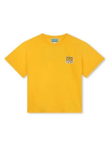 Kenzo Kids t-shirt en coton à logo imprimé - Jaune