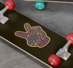 Stickers sport Hippie vredesteken skateboard