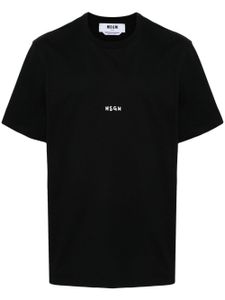 MSGM t-shirt en coton à logo imprimé - Noir