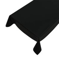 Tafelzeil/tafelkleed zwart 140 x 245 cm - thumbnail