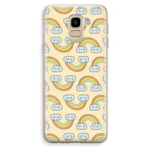 Regenboog: Samsung Galaxy J6 (2018) Transparant Hoesje