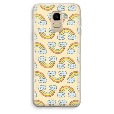 Regenboog: Samsung Galaxy J6 (2018) Transparant Hoesje