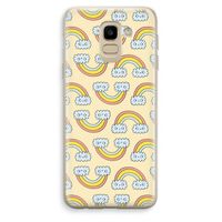 Regenboog: Samsung Galaxy J6 (2018) Transparant Hoesje