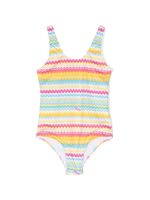 Missoni Kids maillot de bain stretch à motif zigzag - Jaune