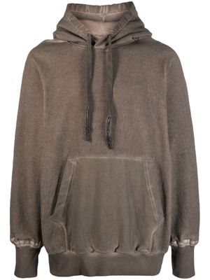 Isaac Sellam Experience hoodie à effet usé - Marron