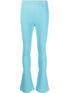 Jacquemus pantalon bootcut à coupe stretch - Bleu