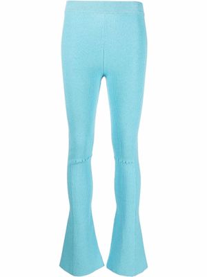 Jacquemus pantalon bootcut à coupe stretch - Bleu