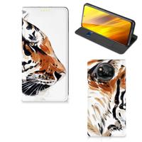 Bookcase Xiaomi Poco X3 Pro | Poco X3 Watercolor Tiger