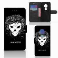 Telefoonhoesje met Naam Motorola Moto G7 Play Skull Hair