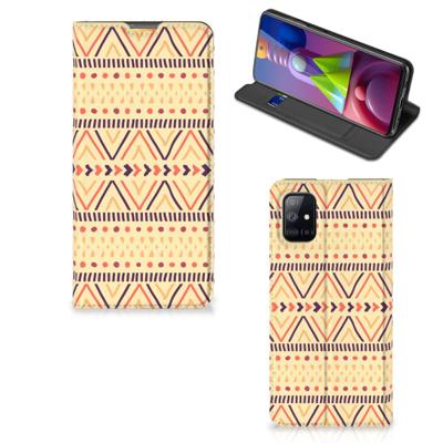 Samsung Galaxy M51 | Hoesje met Magneet | Aztec Yellow