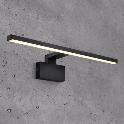 Badkamerlamp boven spiegel zwart Marlee warm wit 50cm
