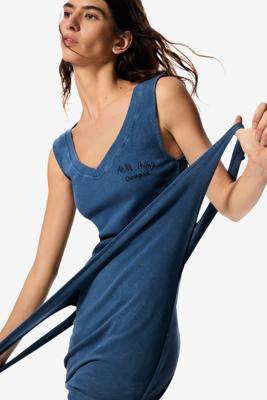 Getailleerde jurk masha popova - BLUE - XL