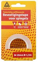Spiegeltape 19mmx1,5m wit - Deltafix