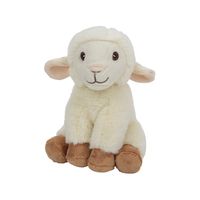 Pluche dieren knuffels Schaap/lammetje van 17 cm   -