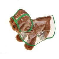 Waterdichte transparante regenjas kleding voor huisdier hond maat: M (groen) Waterdichte transparante regenjas kleding voor huisdier hond maat: M (groen)