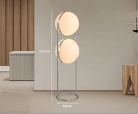 LumiSphere Art Deco LED Bol Vloerlamp - thumbnail