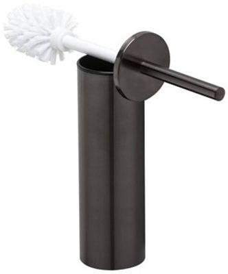 Geesa Nemox Closetborstelgarnituur Ø8,2x37,1 cm Brushed Black Metal