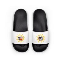 Badslippers bedrukken - Zwart - 43