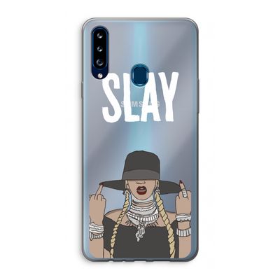 Slay All Day: Samsung Galaxy A20s Transparant Hoesje
