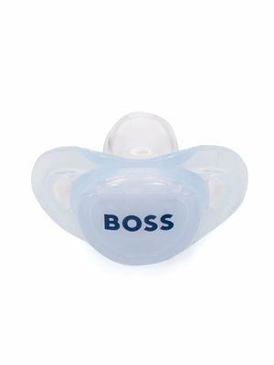 BOSS Kidswear tétine à logo imprimé - Bleu